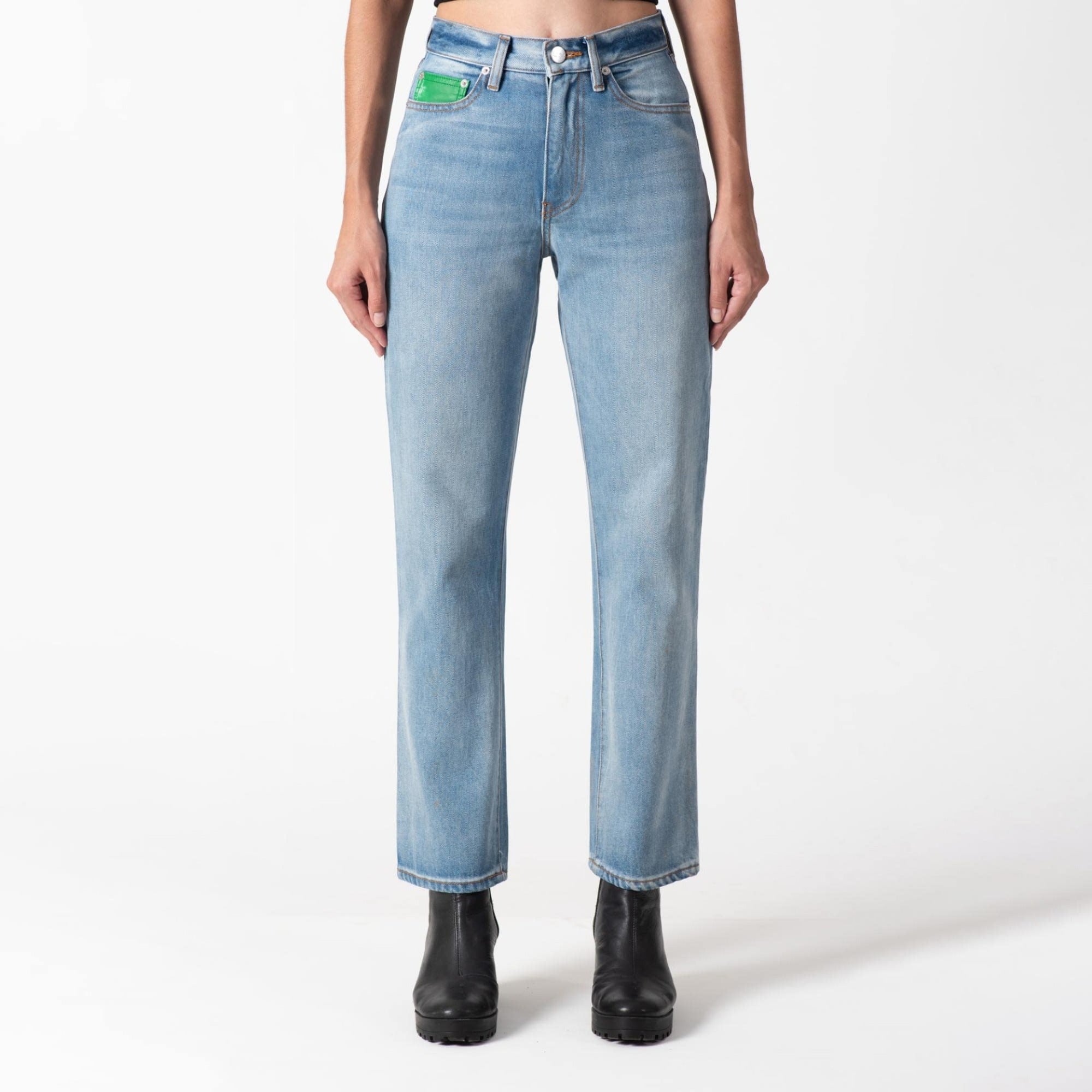 Model D High-Rise Straight Jeans