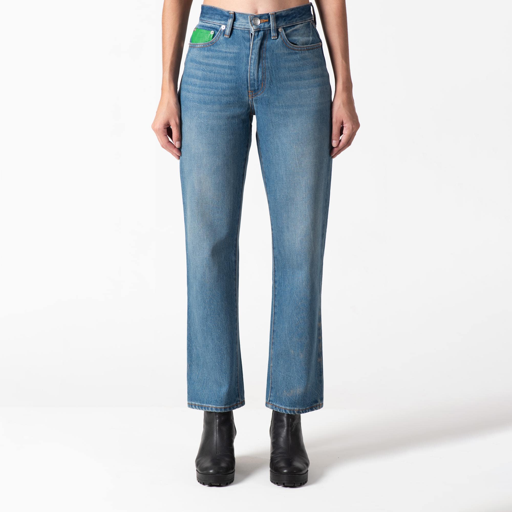 Model D High-Rise Straight Jeans