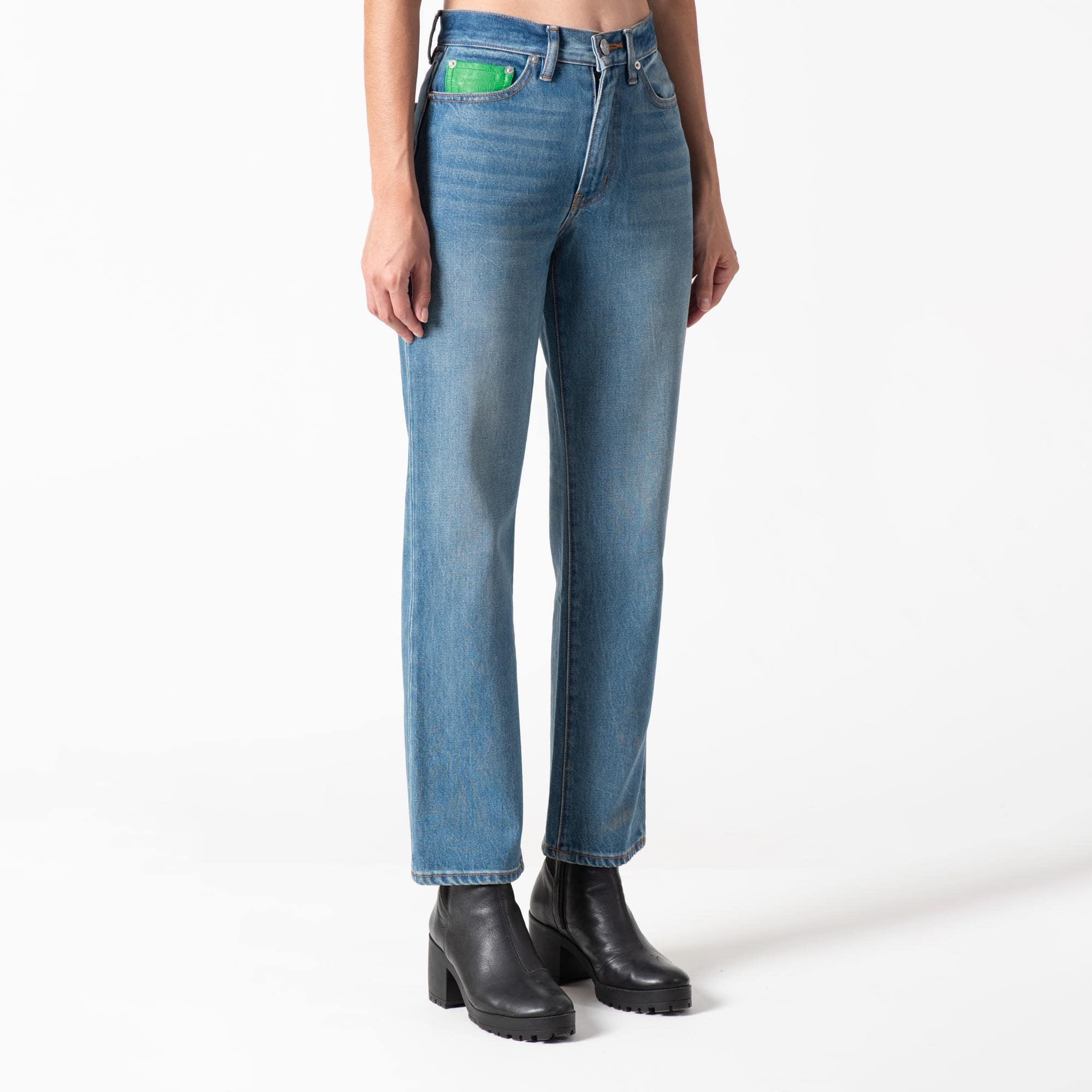 Model D High-Rise Straight Jeans